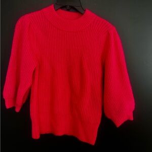 Leith Vibrant Hot Pink Crew Neck Sweater size M